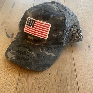 Colorado Rockies American Flag Hat